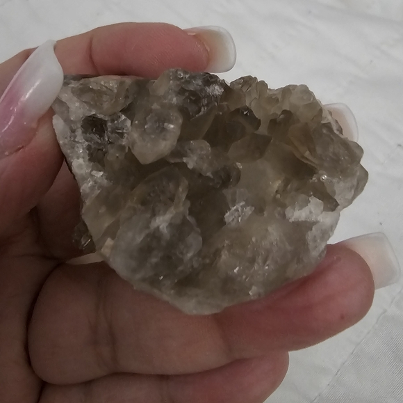 69g, Cluster of Smoky Quartz, 5x5x3cm approx., New! - Picture 8 of 12